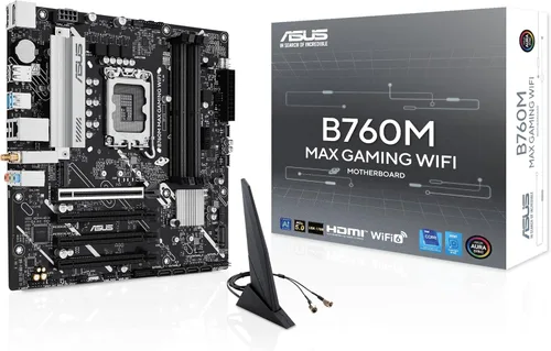 Vista 11 de ASUS - Placa base Prime B760M-A D4 Intel® B760 (LGA 1700)(13ª y 12ª generación) mATX, PCIe 4.0, 2 ranuras M.2, LAN 2.5Gb, DisplayPort, Dual HDMI