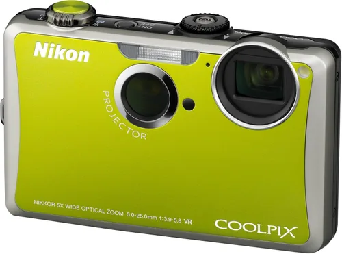 Vista 3 de Nikon Coolpix S1100pj - Cámara digital de 14 MP con zoom de reducción de vibración óptica de gran angular (VR) y LCD de 3 pulgadas y proyector Verde