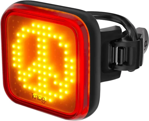 Vista 8 de Knog Blinder - Luz trasera para bicicleta – 100 lúmenes USB recargable, impermeable, 8 modos, se adapta a 0.866-1.260 in, 1,476.4 ft de visibilidad