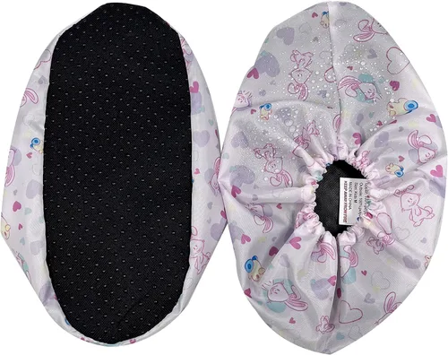 Vista 2 de 5 pares de fundas para zapatos para niños, reutilizables, antideslizantes, lavables, a prueba de polvo, duraderas, impermeables, para interiores