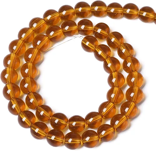 Vista 42 de 88 cuentas de piedra natural africana de piedra de sangre para hacer joyas y pulseras