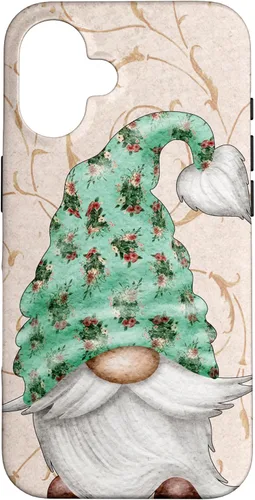 Vista 32 de Floral Shabby Chic Design with Cute Gnomie for Summer Gnome Case for iPhone 17