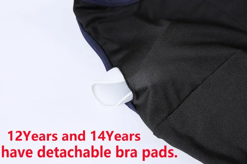 Vista 3 de Traje de baño para niñas, traje de baño de una pieza, trajes de baño para 6-14