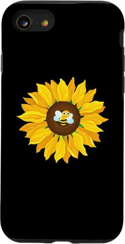 Vista 13 de Funda para iPhone 15 con diseño de abejorro, girasol, abeja, abeja, floral, amante de las flores