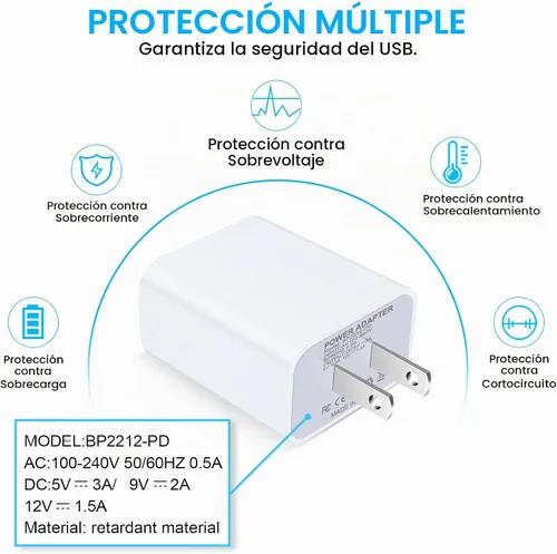 Vista 6 de Cargador de pared USB C, cable de carga rápida PD de 20 W para Samsung Galaxy S25 S24 S23 S22 S21 S20 FE A16 A15 5G A14 A21, Google Pixel 10 9 Pro