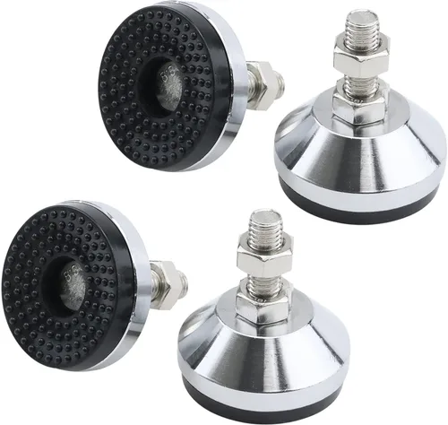 Vista 10 de Antrader Nivelador de patas ajustable de rosca M8, pata de tornillo de nivelación de 2 pulgadas, capacidad de 600 libras para banco de trabajo