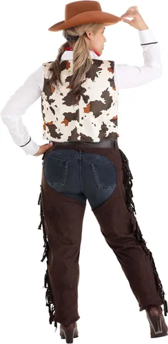 Vista 3 de Disfraz de vaquera para adultos XL