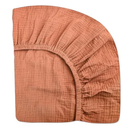 Vista 33 de Sábanas de cuna para niños y niñas, sábanas bajeras para cama de bebé de 28 x 52 pulgadas, ropa de cama de muselina neutra de algodón para cuna