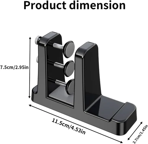 Vista 6 de Soporte vertical ergonómico para computadora portátil: soporte de refrigeración para laptop que ahorra espacio para organización de escritorio
