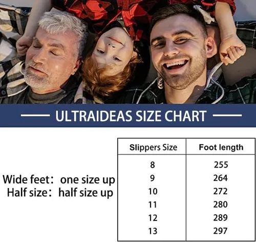 Vista 5 de ULTRAIDEAS Pantuflas Carver para hombre, mocasín, zapatos de casa con espuma viscoelástica