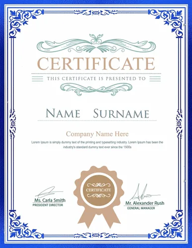 Vista 4 de Papel de certificado profesional de 8.5 x 11 pulgadas para impresión, papel de diploma, papel de certificados de premio, 80 libras, 15