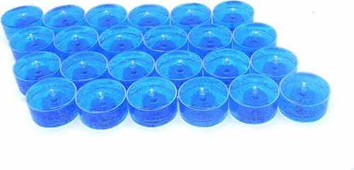 Vista 3 de 24 Pack Fresh and Clean Seashore Scented Up to 8 Hours Each Mineral Oil Based Tea Lights by The Gel Candle Company