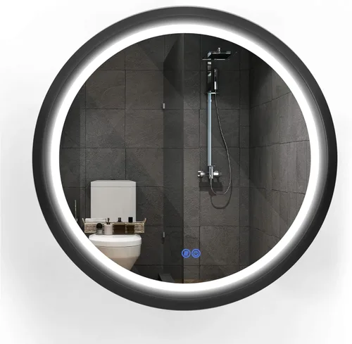 Vista 23 de Espejo LED de longitud completa de 19 x 59 pulgadas para baño con 3 modos de color, atenuador táctil, tocador iluminado de pie o montaje en pared