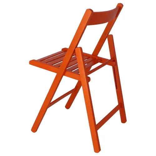 Vista 5 de 19018 Silla plegable baja madera naranja 16.9 x 18.1 x 31.1 in