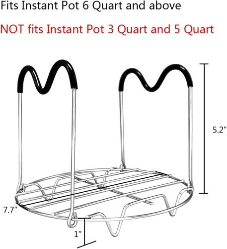 Vista 4 de Salvamanteles con asas de silicona para olla instantánea de 6 cuartos de galón y 8 cuartos de galón, salvamanteles Alamic Instant Pot con asas