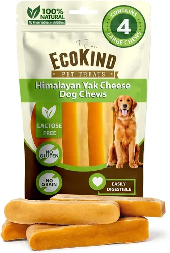 Vista 13 de EcoKind Premium Gold Yak Cheese Masticables para Perros del Himalaya, Premios para Perros de Raza Grande, Totalmente Natural, Alto en Proteínas