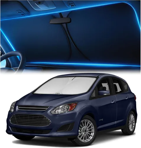 Vista 24 de Magnelex Parasol para parabrisas para BMW X1 2016-2022, parasol plegable para ventana de automóvil, cubierta de visera térmica y UV, accesorios