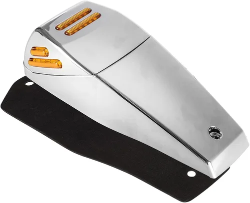 Vista 9 de Partsam 5 piezas de repuesto para Kenworth - Luces marcadoras cuadradas de cabina de 48 LED, luz LED ámbar de línea plana con carcasa de plástico