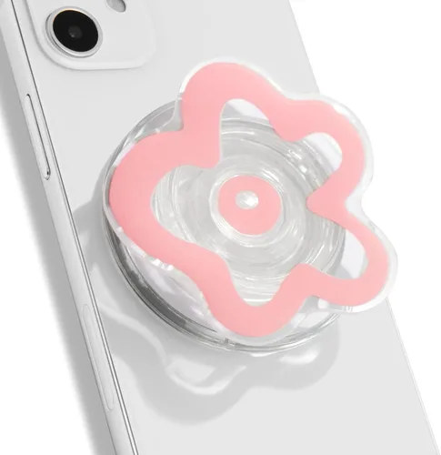 Vista 12 de OnTheGrip Lindo Diseño Transparente en Forma de Flor de Margarita Soporte de Teléfono Móvil Plegable Multifuncional para Smartphone, Tablet