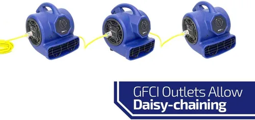 Vista 3 de OdorStop OS1000 -Removedora de aire CFM con salida GFCI, grado profesional