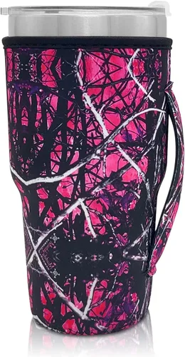 Vista 103 de Fundas Aislantes de Neopreno Portavasos con Asa para Vasos Tumbler de 20oz, Funda Reutilizable para Café Helado Para Tazas de Café de 30oz - 32oz