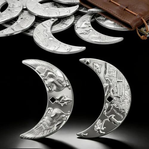 Byhoo 20 monedas de fantasía para juegos de mesa DND Accesorios y bolsa de cuero para monedas de metal Waterdeep para Calabozos y Dragones Tablelap