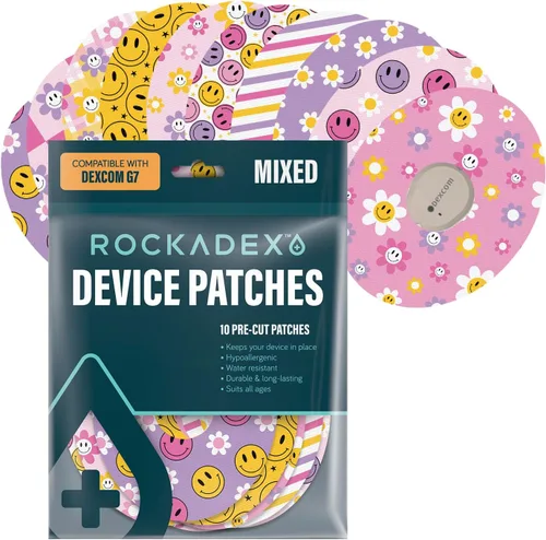 Vista 11 de RockaDex Parches Adhesivos para Dexcom G7 2", Adhesivo Impermeable y Duradero, Suave para la Piel y Protección Duradera para Monitoreo Continuo