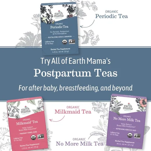 Vista 8 de Earth Mama Angel Baby Té orgánico del tercer trimestre, 16 bolsas/caja, 3, 3