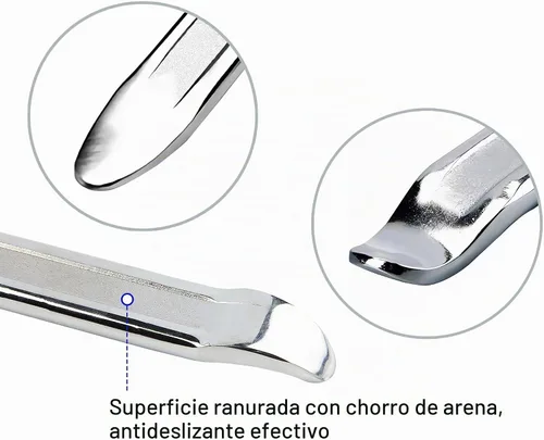 Vista 3 de 2 piezas de palancas para neumáticos de 10 pulgadas, barra de palanca de cucharas de neumáticos de servicio pesado, herramienta profesional