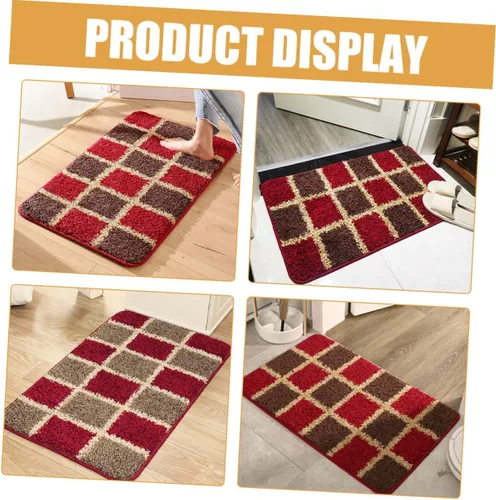 Vista 9 de SAFIGLE Super Absorbent Bath Mat Non-Slip Water Absorbing Bathroom Rug for Shower and Entrance Quick Drying Decorative Floor Mat for Home Bathroom