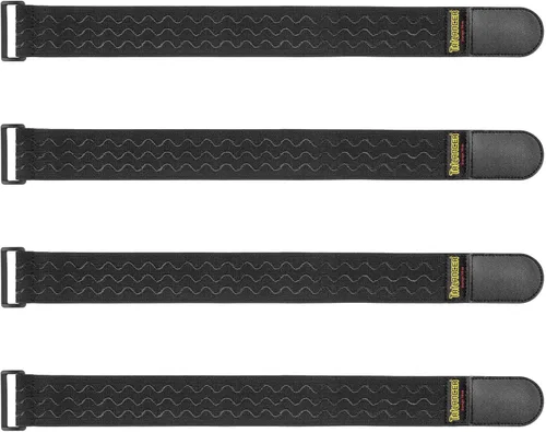 Vista 10 de Trilancer Correas elásticas de cincha con tiras antideslizantes, 12 x 2 pulgadas (paquete de 8) correas de gancho y bucle multiusos resistentes