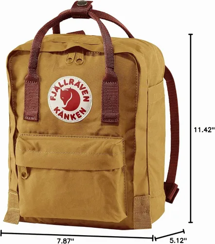 Vista 2 de Fjällräven Kånken Mini Bellota Rojo, Talla única Marrón