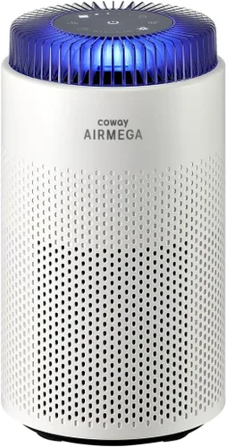 COWAY Purificadores de aire para dormitorio y hogar de hasta 500 pies cuadrados, filtro de partículas para humo, alergias, caspa de mascotas,