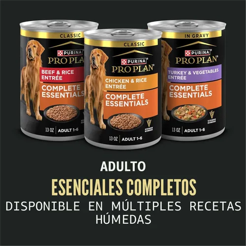 Vista 9 de Purina Pro Plan Complete Essentials - Alimento seco para perros con mezcla triturada de pollo y arroz, fórmula seca con probióticos para perros, 5