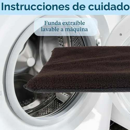 Vista 6 de PETMAKER Almohadilla térmica autocalentable para jaulas de tamaño pequeño/mediano - 25x18 - Chocolate, Marrón