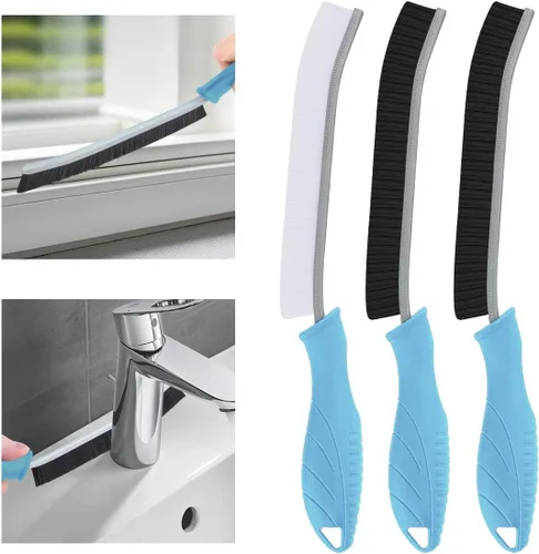 Vista 18 de Cepillo de Limpieza de Hendiduras de Cerdas Duras - Cepillo de Fregar para Espacios Estrechos, Cepillo de Limpieza Pequeño, Cepillo de Lechada