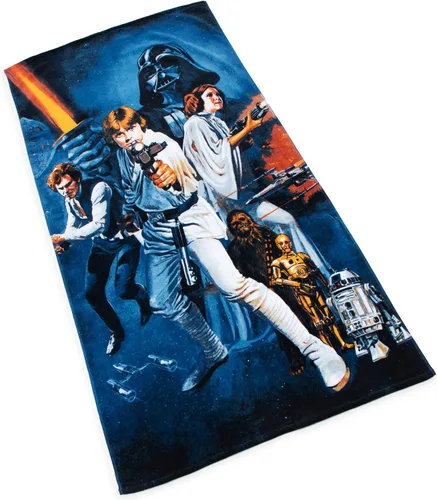 Vista 3 de Jay Franco Star Wars - Toalla grande para bañopiscinaplaya vintage para niños, toalla de algodón súper suave y absorbente, resistente a