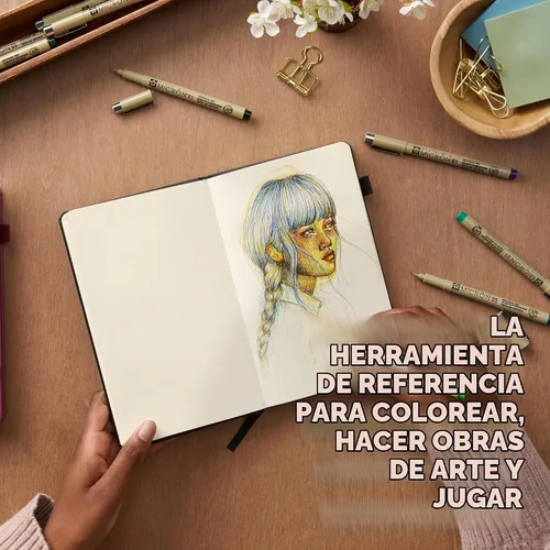 Vista 4 de Sakura Pigma, juego de pluma de tinta Micron en blíster