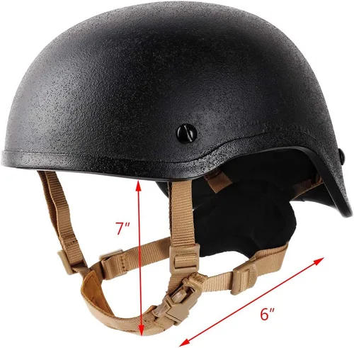 Vista 4 de Correa de barbilla para casco, 4 puntos para táctica, rápido/MICH/IBH, cascos de Kevlar Bump Scrim, sistema de suspensión X-Nape con pernos