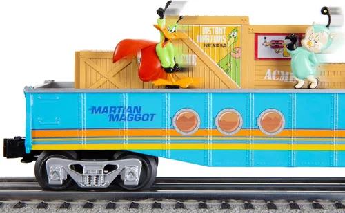 Vista 15 de Lionel Looney Tunes Freight LionChief 5.0 - Juego de tren eléctrico de calibre O con Bluetooth y control remoto