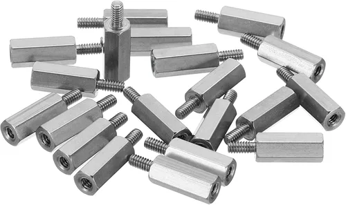 Vista 12 de PATIKIL M3x6mm+0.157 in - Separador hexagonal macho-hembra, paquete de 20 tornillos de separación de PCB de acero inoxidable para placas base, cajas