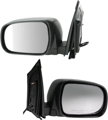 Vista 109 de TRQ Conjunto de 2 piezas de espejo lateral para conductor y pasajero, ajuste eléctrico, sin calefacción, sin memoria, color negro, compatible