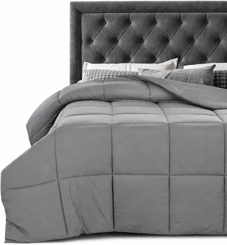 Vista 14 de Lux Decor Collection - Edredón acolchado pesado de calidad premium, relleno de edredón, con pestañas de esquina, relleno de microfibra de felpa