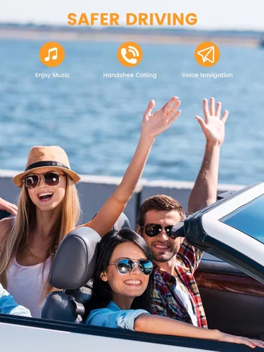 Vista 2 de MaedHawk Receptor de audio inalámbrico Bluetooth 5.3 portátil, adaptador giratorio de 0.138 in para altavoz estéreo de coche, auriculares con cable