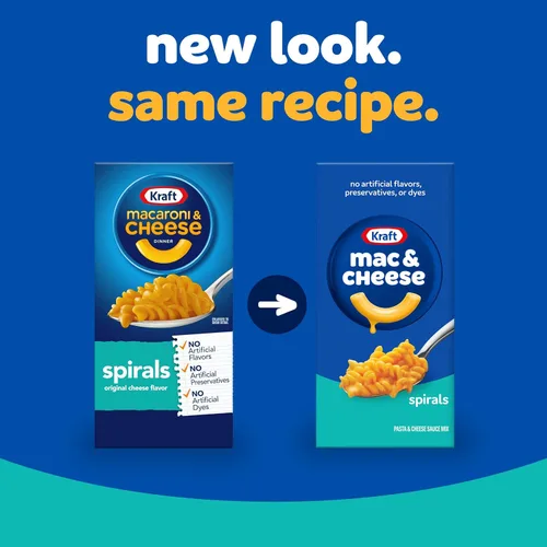 Vista 4 de Kraft Spirals Original Mac & Cheese - Cena de Macarrones con Queso, Caja de 5.5 oz
