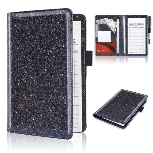 Vista 17 de ACdream - Libretas de servicio para camarera, libreta de anotación de comensales, lindo organizador de piel y cartera, para presentar la cuenta