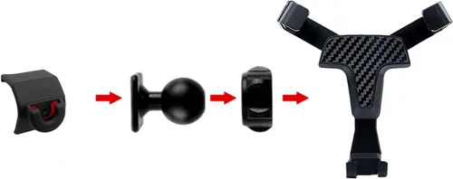 Vista 2 de MICROCK Soporte de teléfono de coche para Tacoma, clip de tablero de teléfono celular para Toyota Tacoma 2016 2017 2018 2019 2020 2021 2022 2023