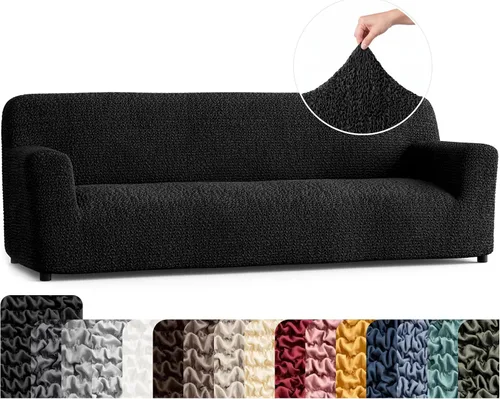 Vista 42 de PAULATO BY GA.I.CO. Funda para Silla - Funda para Sillón - Funda para Sillón - Funda de Tela Suave - Protector de Muebles Elegante de Ajuste Ceniza