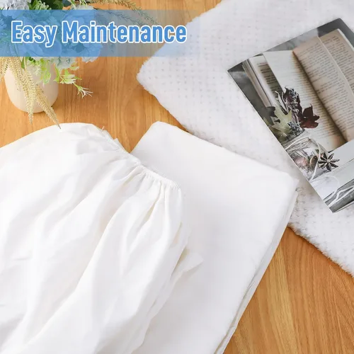 Vista 7 de SmoothNovelty Juego de 4 Sábanas de Cama de Hospital, Sábanas Estándar de Punto Suave de Calidad, Incluye Sábana Bajera Ajustable, Funda de Edredón