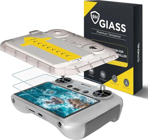 Protector de pantalla Mini 5 Pro RC 2 con kit de alineación automática, Mini 4 Pro/Air 3S/Mavic 4Pro/Mini 3 3Pro/Accesorios remotos de pantalla